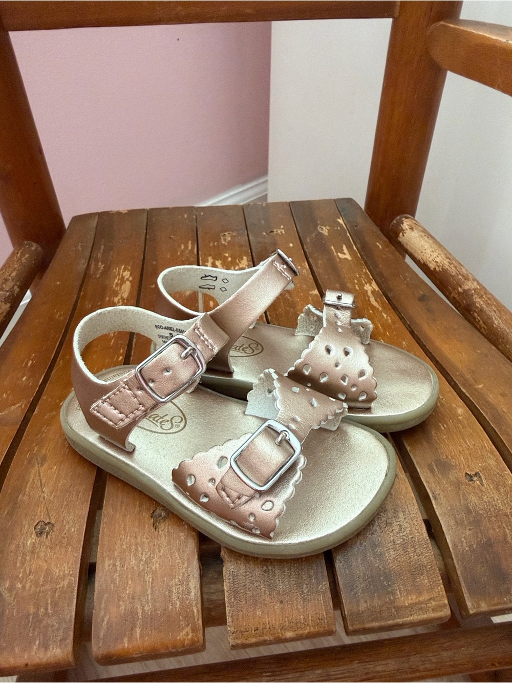 Footmates Ariel Sandals Rose Gold